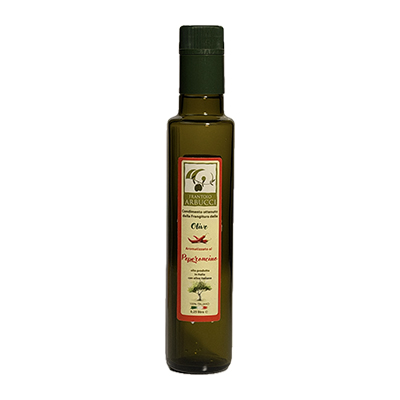 Frantoio Arbucci - Olio Extra Vergine di olive al peperoncino in bottiglia vetro da 0,25 lt