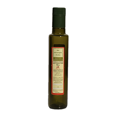 Frantoio Arbucci - Olio Extra Vergine di olive al peperoncino in bottiglia vetro da 0,25 lt
